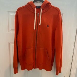 Polo Ralph Lauren Hoody Zipper Lg org sweatshirt 100% cotton trim 84% cotton